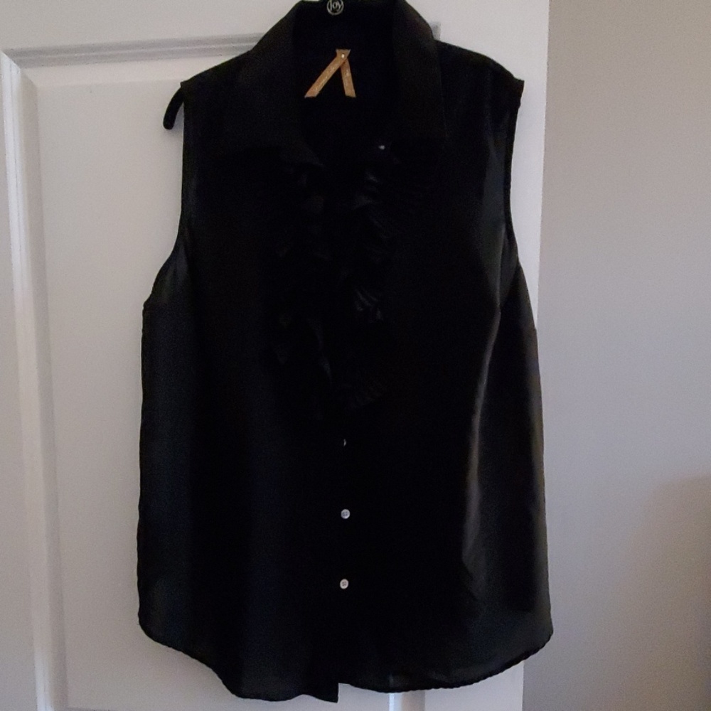 Euc Sleevless Button Down Blouse - image 1